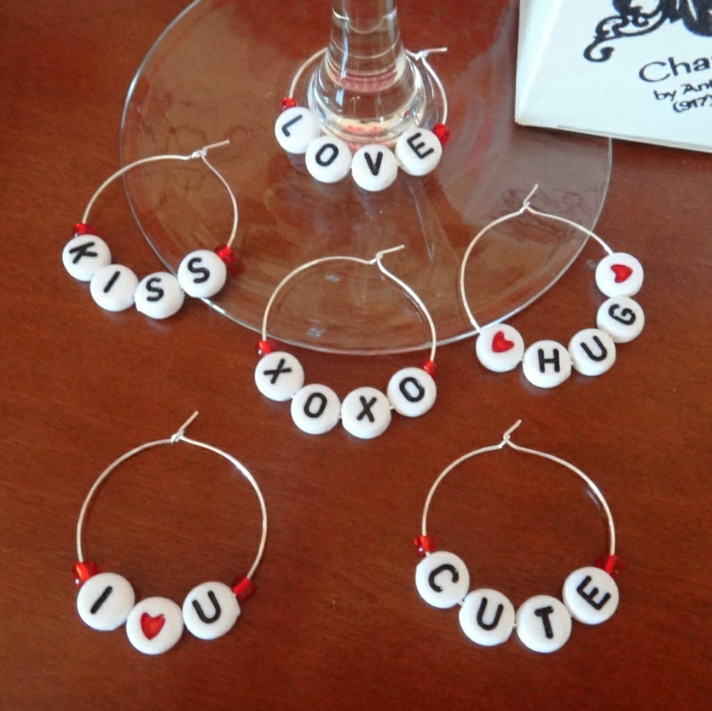 LOVE Wine Charms
